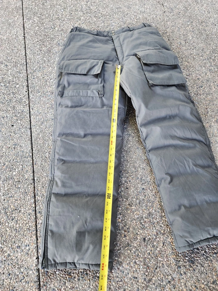 Calça de neve masculina Cabelas Northern Goose XL cinza caça esqui bufante carga - Imagem 4 de 4