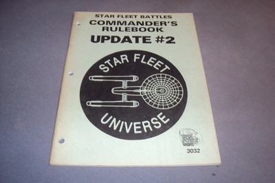 Star Fleet Battles Commander's Rulebook Update #2 Task Force Games 3032 von 1988