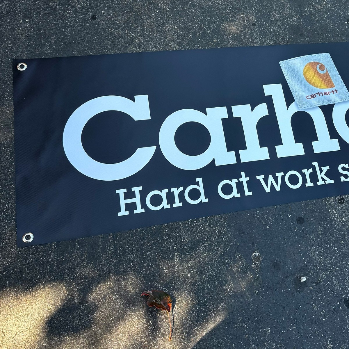 Carhartt Banner 4FT – “Hard at Work Since 1889” Vinyl Sign