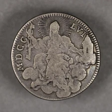 1756 Papal States Italy Silver Double Giulio