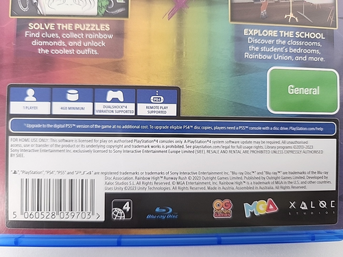 Rainbow High Runway Rush PS4 Game PlayStation 4 & 5 Compatible Brand New - Picture 5 of 6