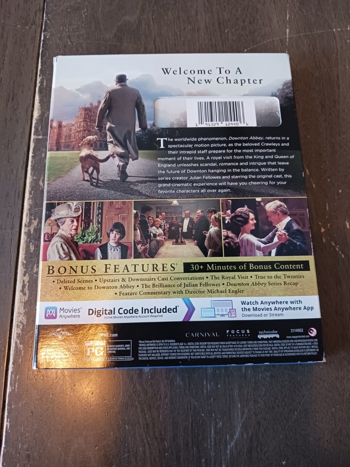 Downtown Abbey The Motion Picture Blu-Ray + DVD + Digital Code in ...