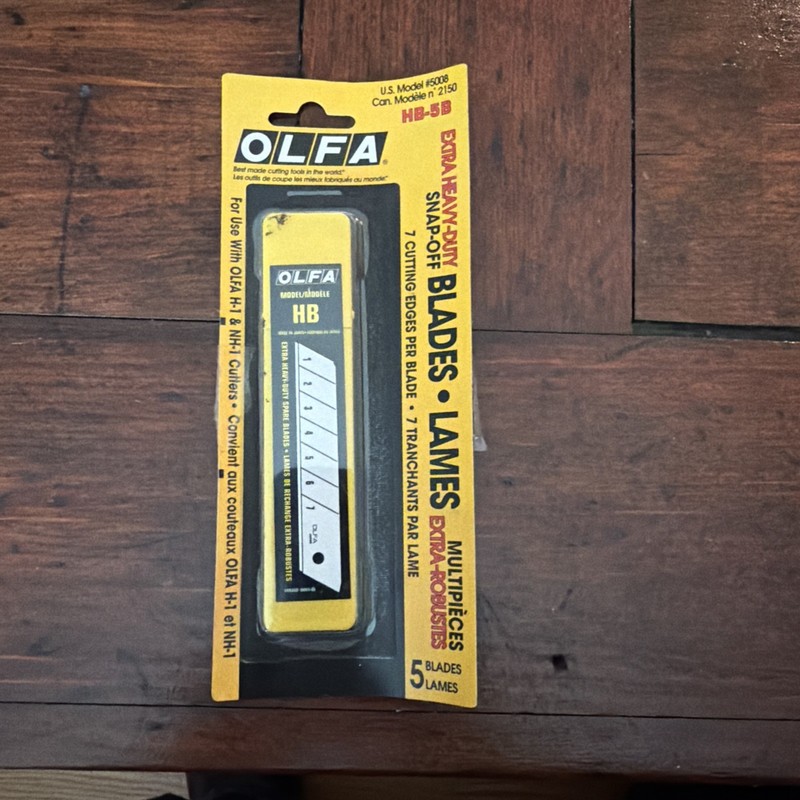 OLFA 5008 25mm Silver Snap-Off Blades (5 Pack)