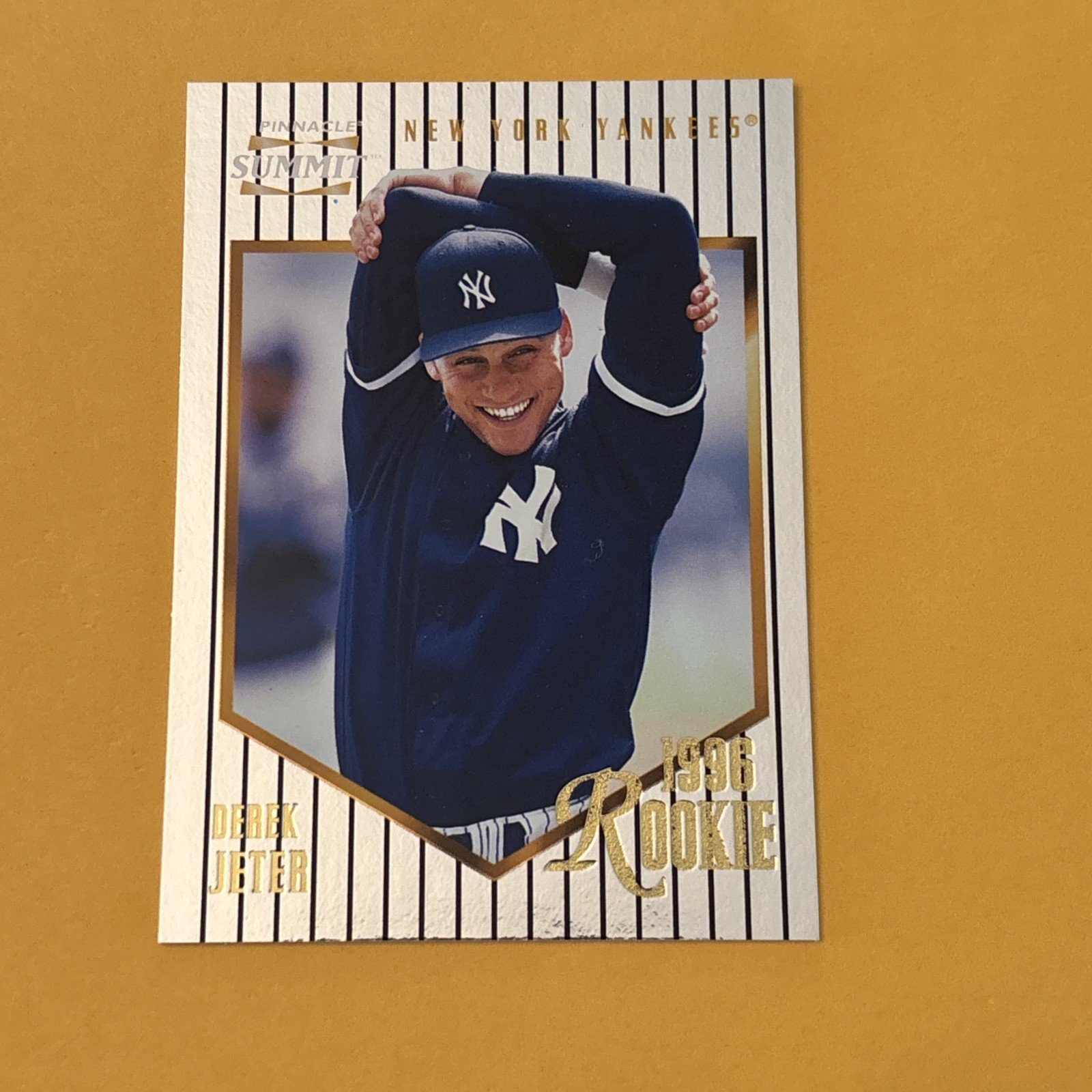 1996 Pinnacle Summit - 1996 Rookie Derek Jeter #171 Above and Beyond view 4
