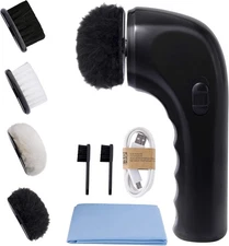 Electric Shoe Shine Kit, Electric Shoe Polisher Brush Shoe Shiner Dust Cleaner P