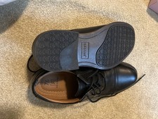 George Men s Black Lace-Up Oxford Dress Shoes Cap Toe Round Toe US 7.5
