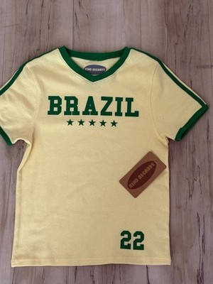 Kind Regards Brazil 22 V-Neck Ringer Graphic T-Shirt