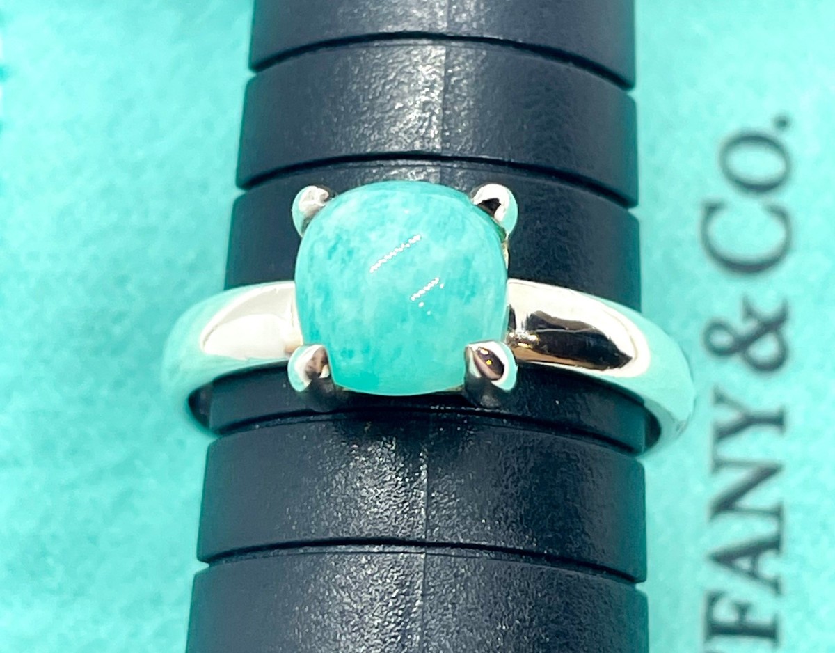 Tiffany & Co. Paloma Picasso 7mm Amazonite Sugar Stacks Ring