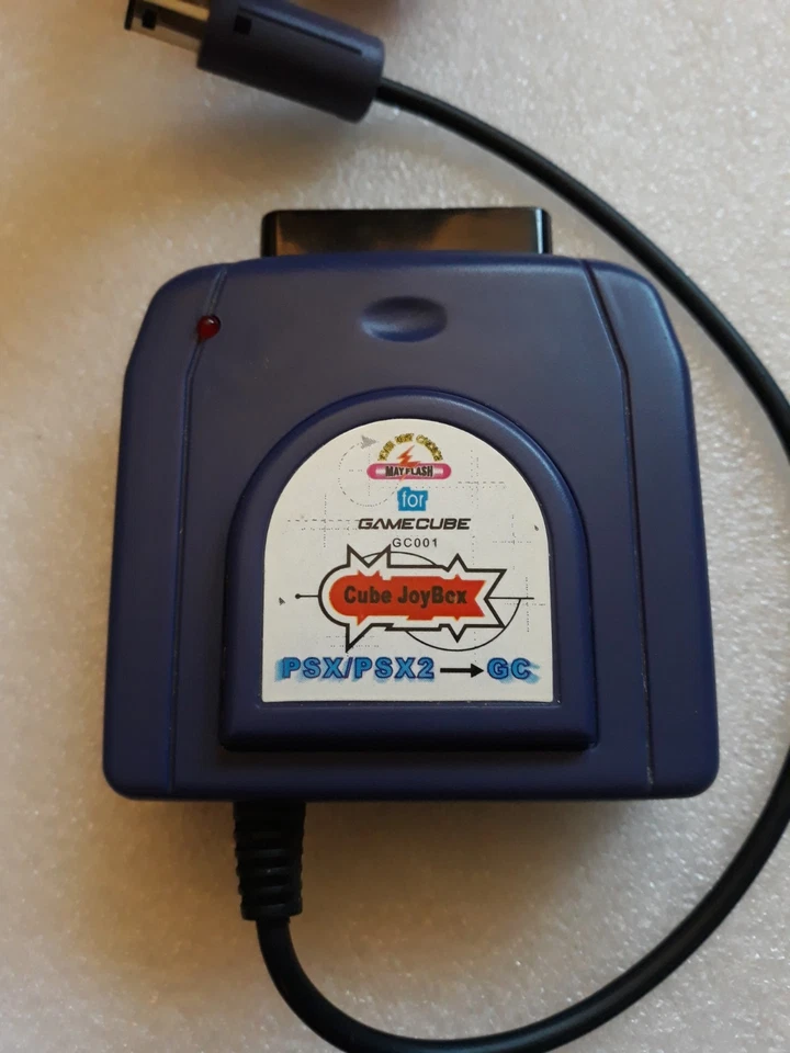 Adaptador controlador Mayflash Cube Joy Box Sony PlayStation a GameCube--Probado-- Foto 2 de 4