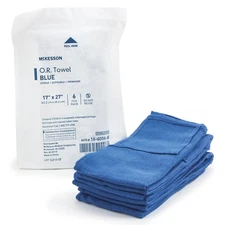 McKesson O.R. Towel Plain Weave / Non-Radiopaque 1 Pack(s) 6 Towels/ Pack
