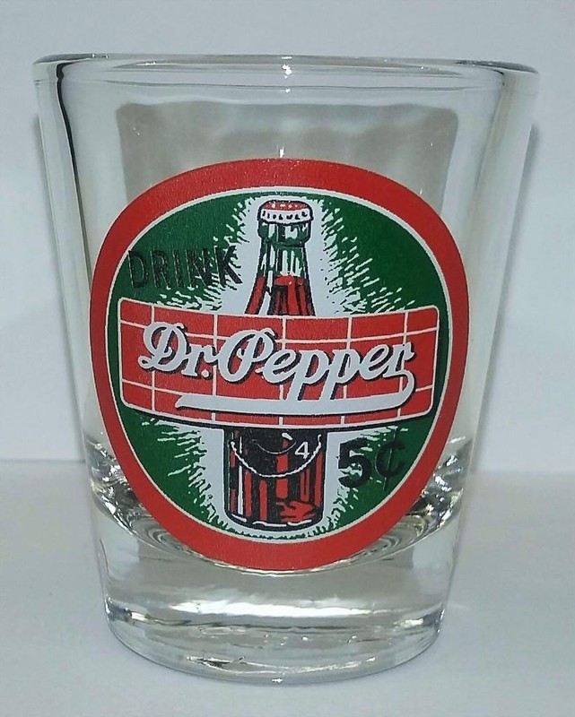 Very Nice Dr Pepper Advertising Collectible Shot Glass #2
