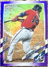 2021 Topps Chrome Update CHRISTIAN PACHE RC Debut Purple Insert #USC51