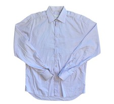 Prada Men’s Light Purple Long Sleeve Button Down Stretch Dress Shirt 39 15.5
