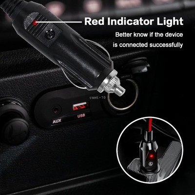 aux cord for cigarette lighter amazon For Cobra 25/29/148 Midland CB Radio 3Pin Power Cable Car Cigarette Lighter  Plug