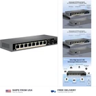 10 Port Unmanaged 2.5G Ethernet Switch with 8 x 2.5G RJ-45 Ports, 2 x 10G SFP...