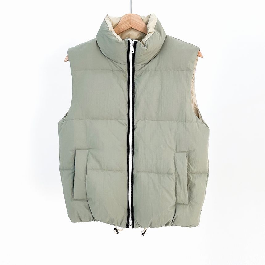 Brunello Cucinelli Women's Monili Zip Down Vest Green 36