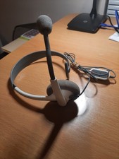 Genuine Microsoft Communicator White/Gray Headband Headset For Xbox 360 Live