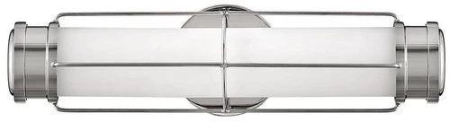 Hinkley Saylor 17" Wide Modern Deco Polished Nickel LED Bath Light - Picture 1 of 9