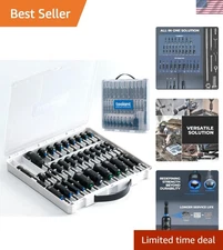 Versatile 34pcs Impact Driver Bit Set - Deep Nut Drivers & Extensions Included