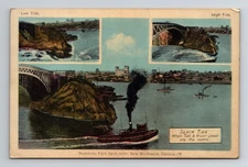 Postcard Reversing Falls, Saint John, New Brunswick, Canada - Multiview Tides