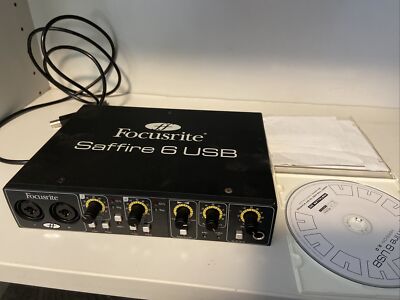 Audio Interface Fokusrite Saffire 6 USB Audioschnittstelle externe Soundkarte