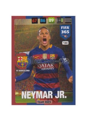 Fifa 365 Cards 2017 - 144 - Neymar Jr. - Team Mates - FC