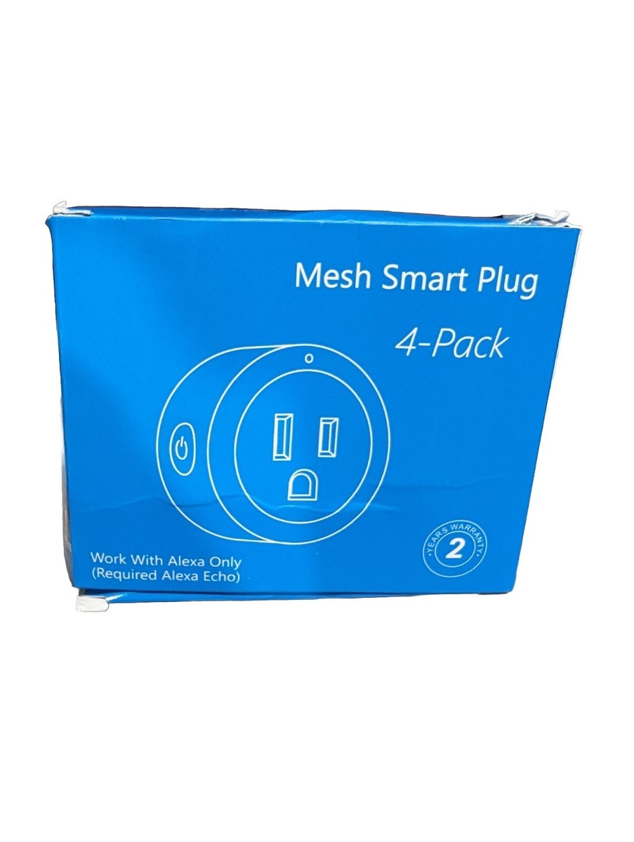 New Mesh Smart Plug 4 Pack Works With Alexa Only (Alexa Echo