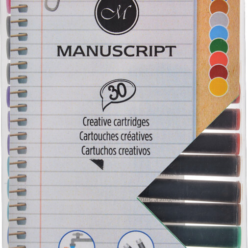 MANUSCRIPT Ink Cartridges - Creative Colours (Pack of 30) - NEW-image
