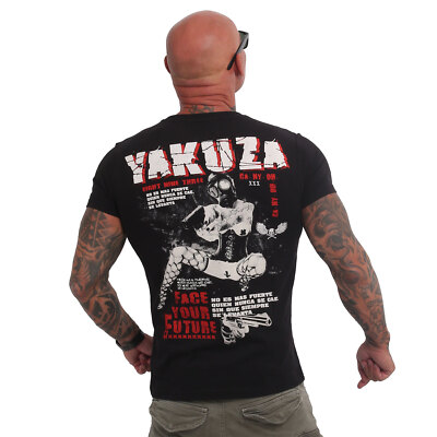 YAKUZA - Herren T-Shirt TSB 90015 ''Face Your Future'' black (schwarz)