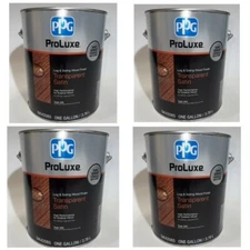 4 GALLONS PROLUXE/SIKKENS LOG & SIDING EXTERIOR STAIN SIK42085 COLOR:TEAK
