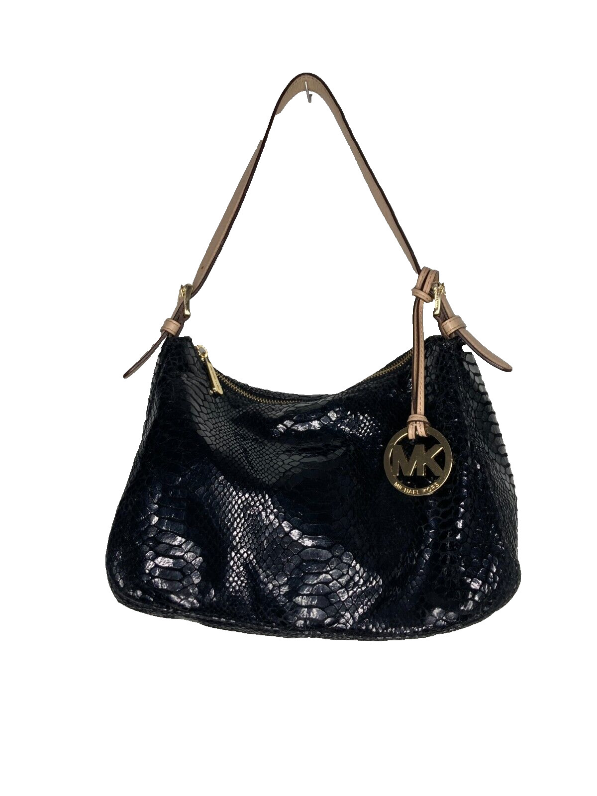 Michael Kors Black Python Print Embossed Gorgeous… - image 3