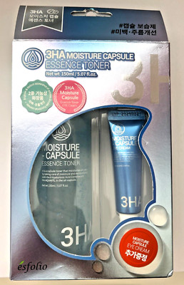 Esfolio 3HA Moisture Capsule + Essence Toner Brighten Anti-Wrinkle & Elasticity~