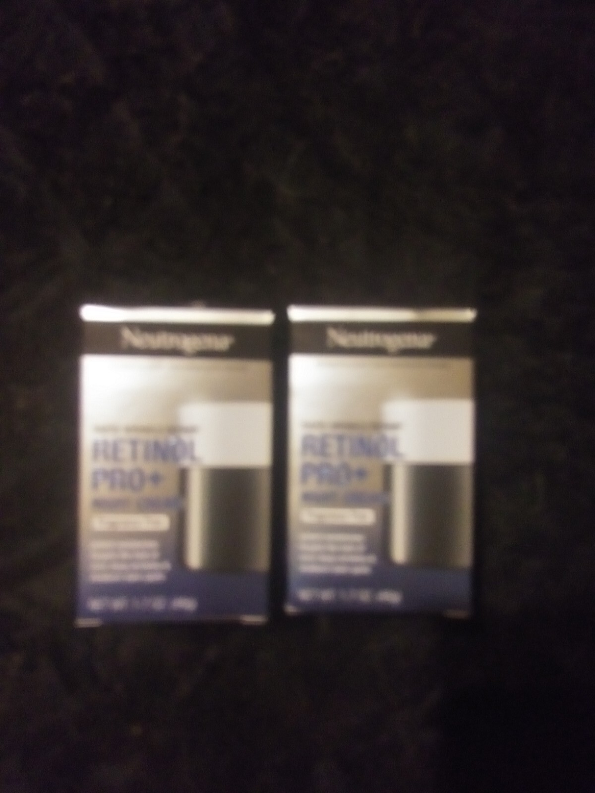 Double Pack Neutrogena Rapid Wrinkle Repair Retinol Pro Night Cream 1.7 OZ Each