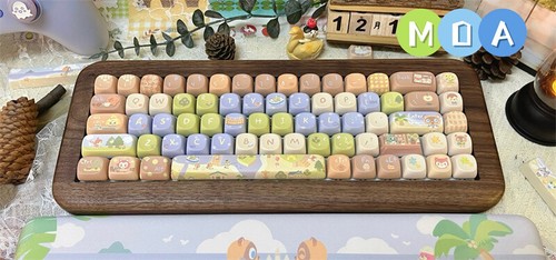 Animal Crossing Forest Friends KeyCaps Anime PBT For Cherry MX Keyboard - Picture 8 of 13