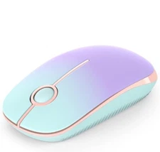 Wireless Mouse, Vssoplor 2.4G Slim Portable Computer Mice with Nano Receiver M