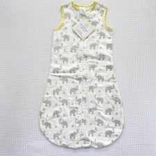 Swaddle Design Cotton Flannel Sack - Elephant  Chickies, Pastel Yellow 3-6m