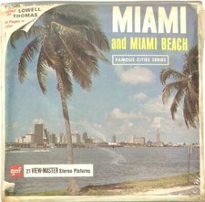 Miami Miami Beach Florida 3d View-Master 3 Reel Packet SEALED