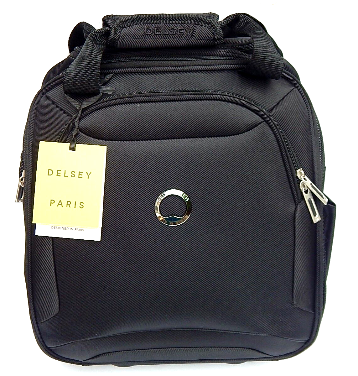 DELSEY PARIS SKY MAX 2.0 2-WHEEL UNDERSEATER BAG LUGGAGE BLACK NEW