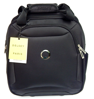 DELSEY PARIS SKY MAX 2.0 2-WHEEL UNDERSEATER BAG LUGGAGE BLACK NEW