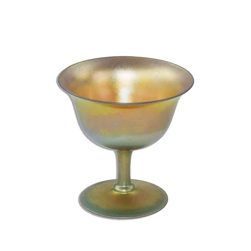 Steuben Gold Aurene Glass Footed Sherbet