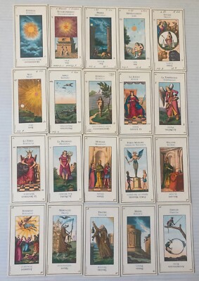 Tarot GRAND ETTEILLA TAROTS ÉGYPTIENS Grimaud 1970 divination