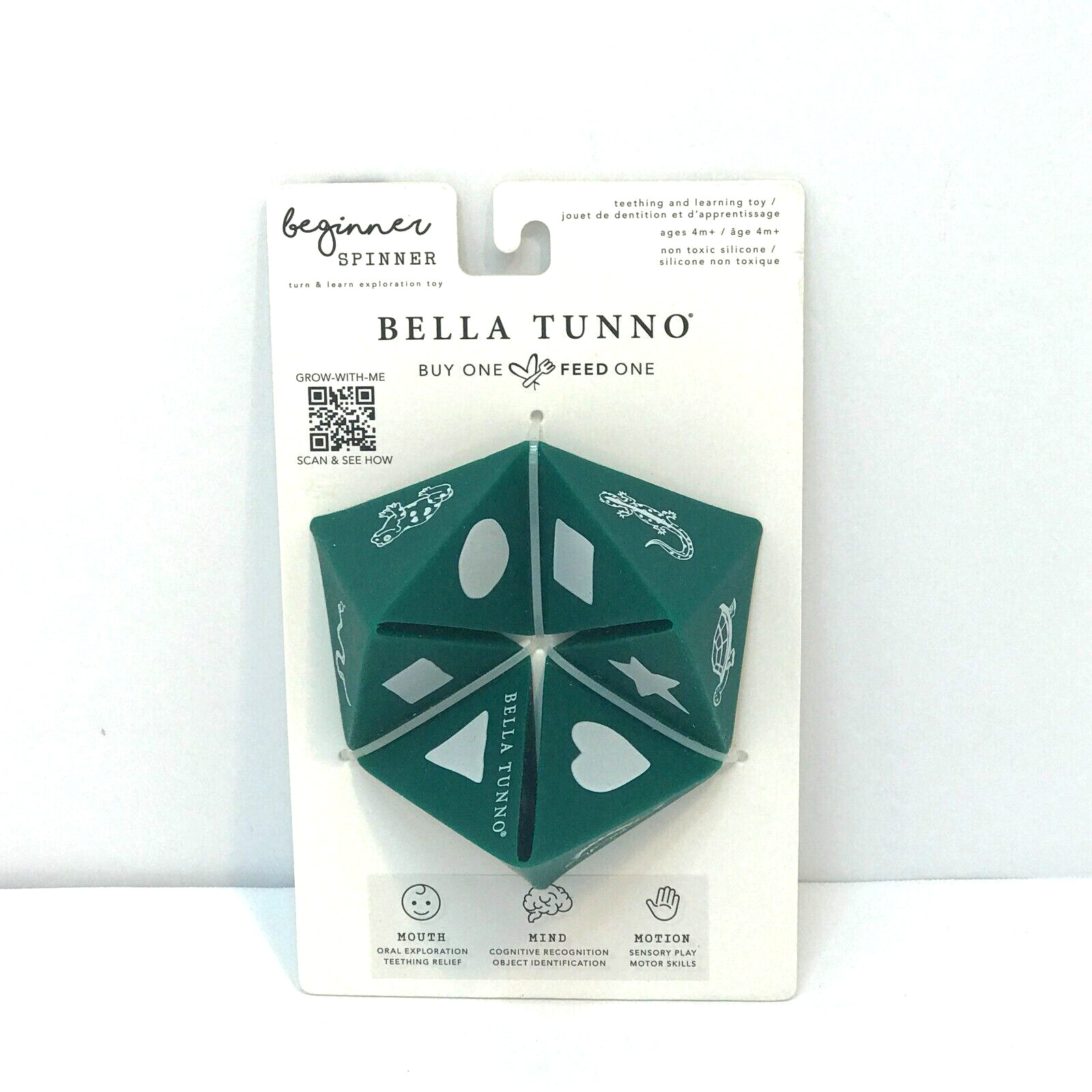 Tunno Tots Origami Teething Learning Folding Moving Toy Gray White Baby Game NEW