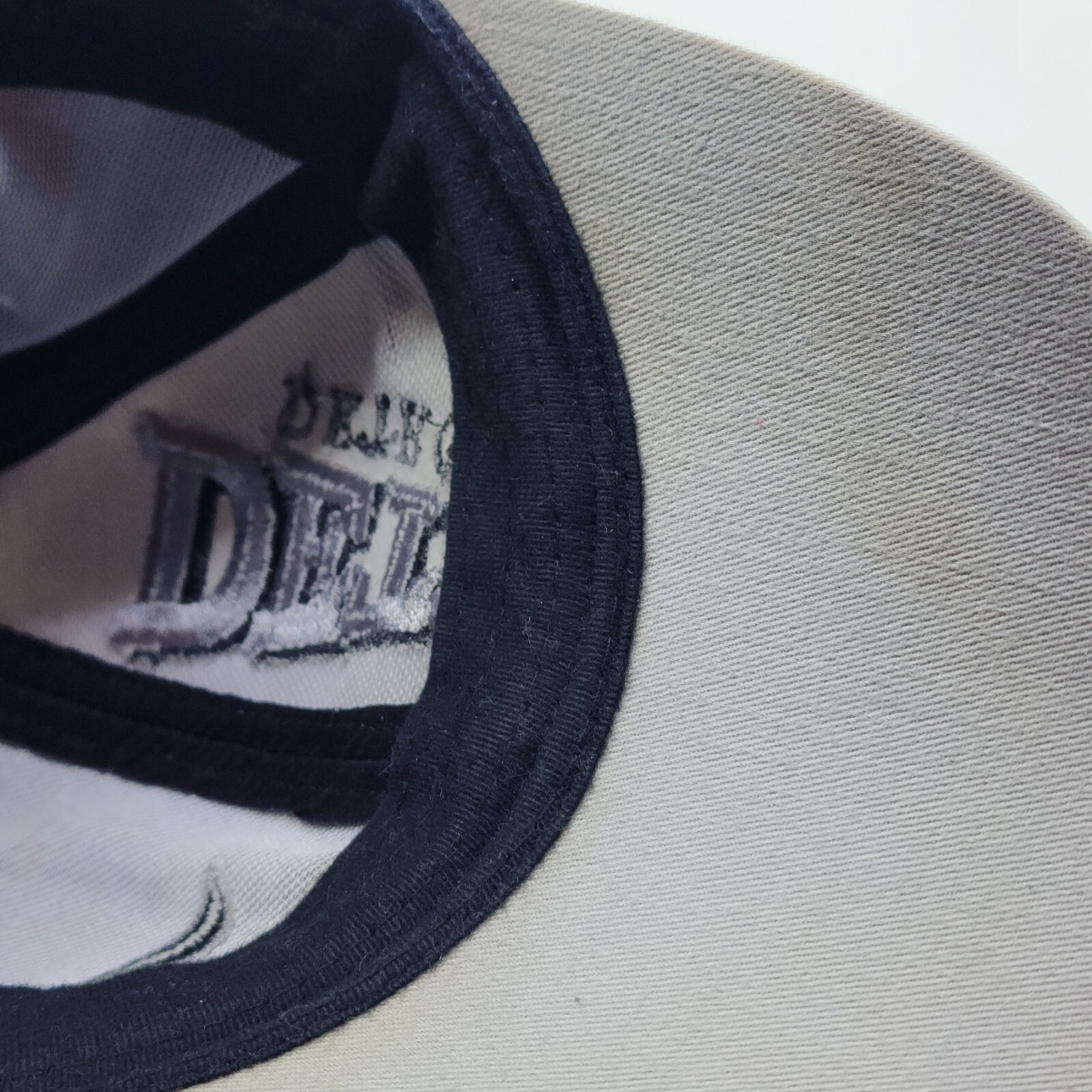 Vintage Detroit Tigers Logo Baseball Hat Cap Colorblock Script Flexfit One Size image 9