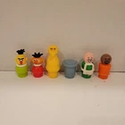 Vintage Fisher Price 70s Sesame Street Little People Oscar Big Bird  Ernie Bert