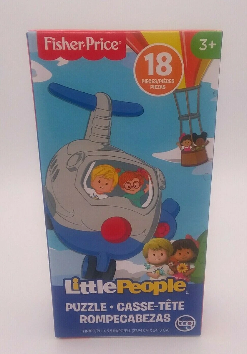 Fisher Price Little People Puzzle 18 Pieces Helicopter Learning Toys Stem NEW