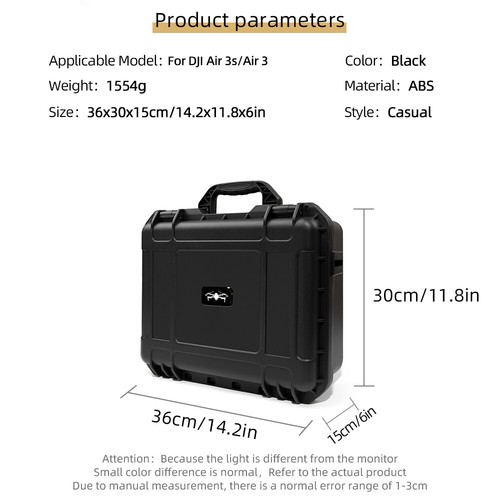 Portable Carrying Case Box Protective Storage Bag Suitcase for DJI AIR 3S/3 - Picture 11 of 12