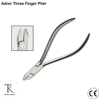 TK PLUS Kieferorth​opädie ADRER Zange mit drei Spitzen/Finger Zahnheilkunde Wire Bending