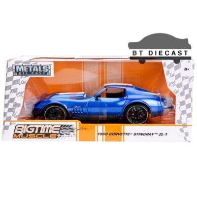 Jada Chevrolet Corvette Stingray ZL1 1969 – Bigtime Muscle Series, Scala 1:24, Pressofusa Rossa