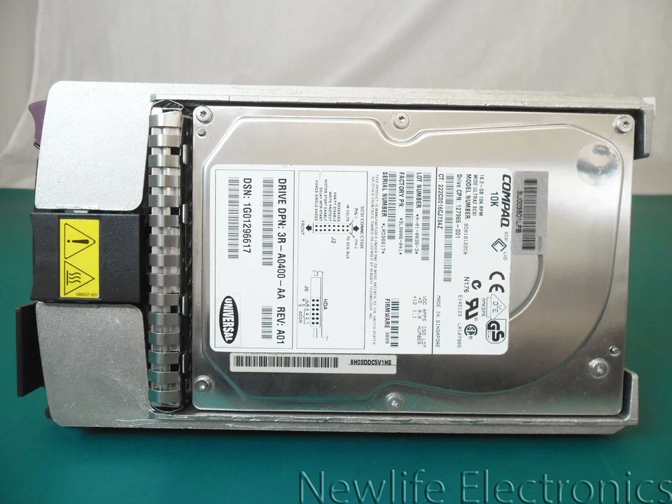 Compaq 143920-001 18.2GB 10,000 RPM 3.5 in. Wide Ultra2 SCSI HDD 127965-001 - Image 4 of 4