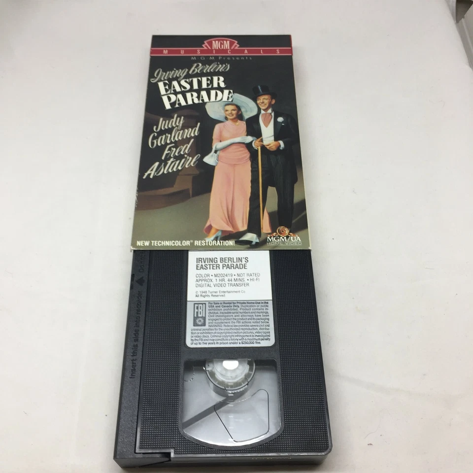VHS Easter Parade Irving Berlin Judy Garland Fred Astaire Musical Technicolor - Image 3 of 3